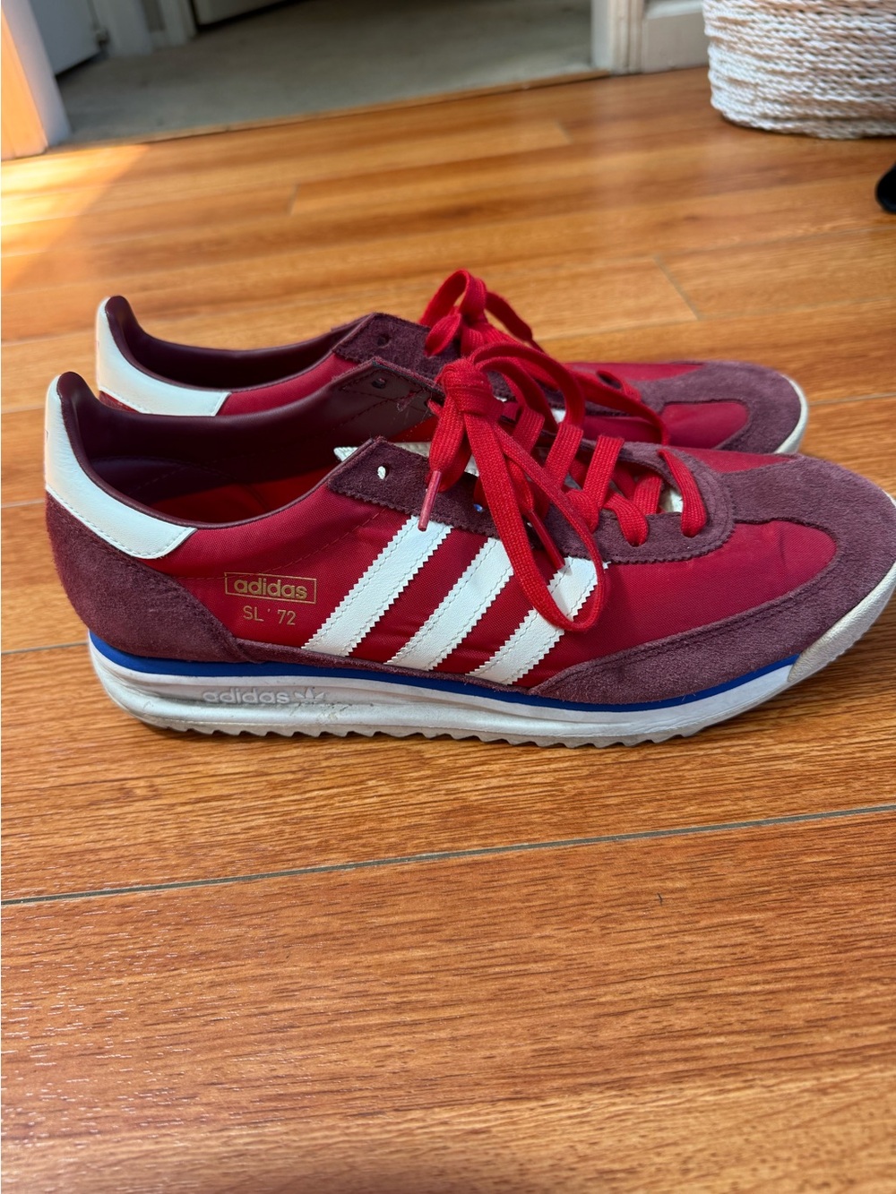 Adidas SL 72 RS SHOES | Shadow Red / Off White / Blue
